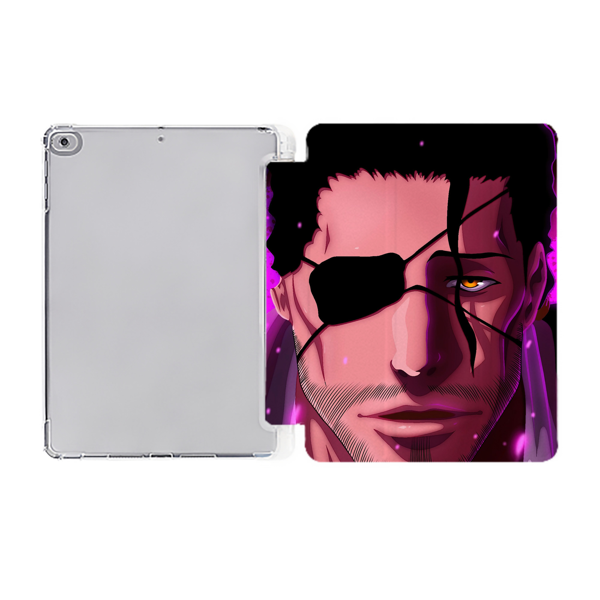 （画像用） ブリーチ BLEACH IPad ケース ペン収納付き 三つ折りスタンド PUレザー×シリコン 対応機種9.5/10.5/10.9インチ